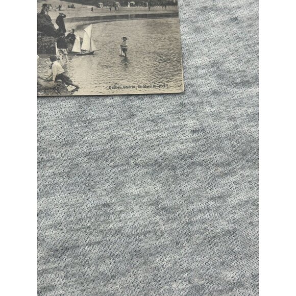 France Saint Malo The Castle and the Beach Emerald Coast Postcard - Picture 2 of 7